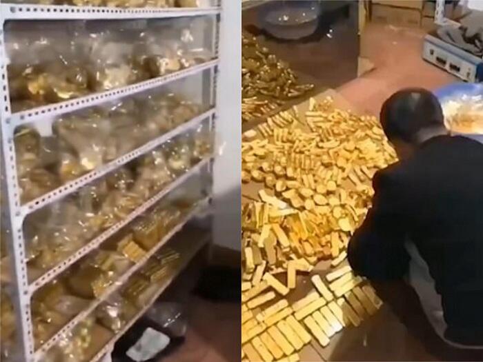 Gila! Koruptor di China Timbun 13,5 Ton Batang Emas Dalam Bunker Rumahnya