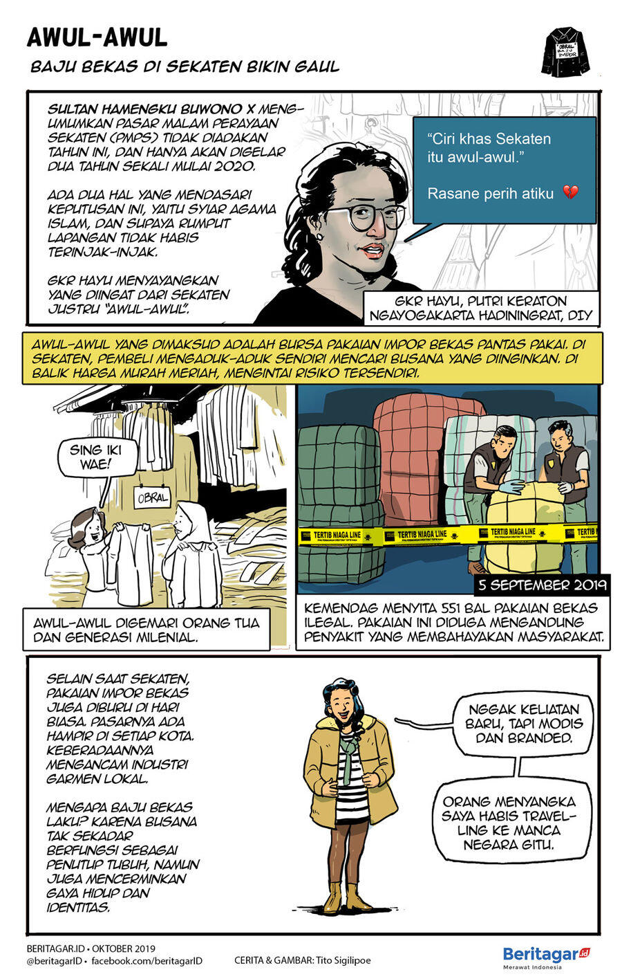 Komik: Awul-awul, baju bekas pencoreng Sekaten
