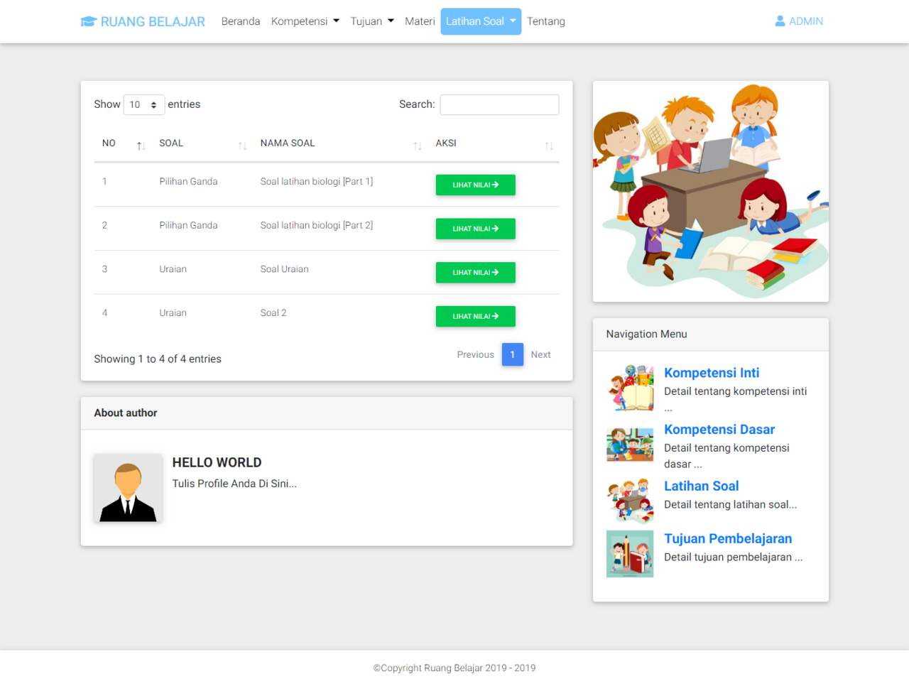 Aplikasi Web Ruang Belajar &#91;codeigniter&#93;&#91;web&#93;&#91;php&#93;