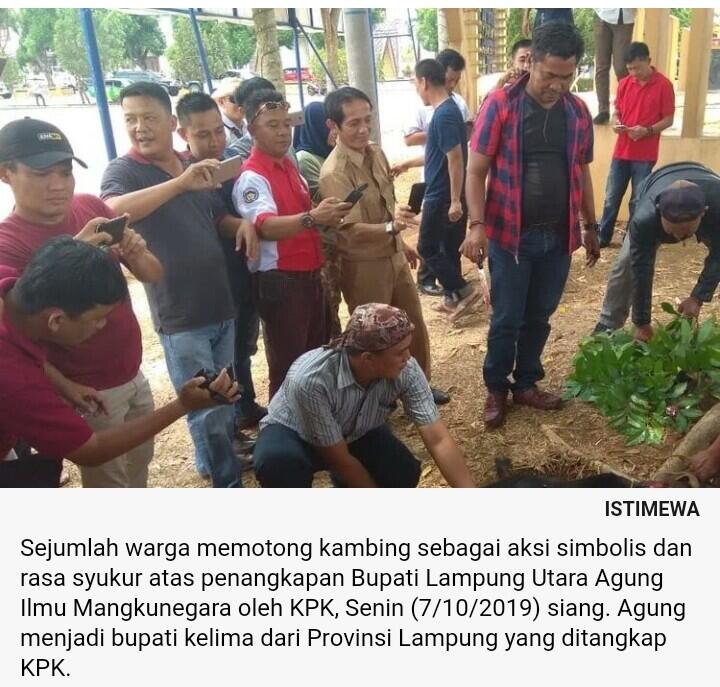 Bupati Lampung Utara Ditangkap KPK, Warga: Hati Kami Lega...