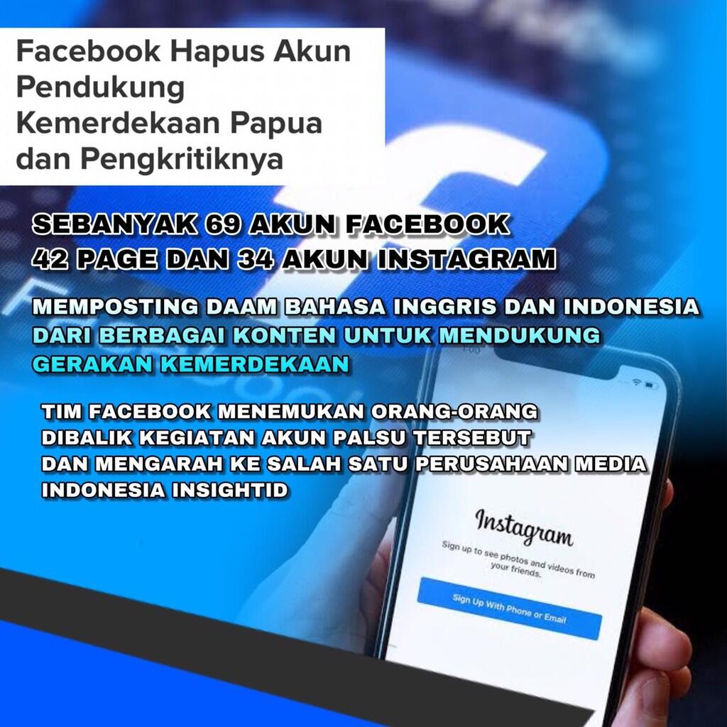 Sebar Hoaks di Media Sosial, Buzzer Pro Kemerdekaan Papua Ditertibkan oleh Facebook