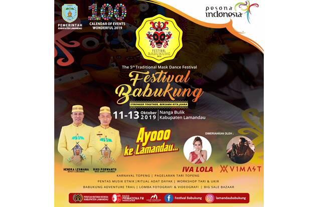 Gerakkan Roda Perekonomian, Lamandau Gelar Festival Babukung 2019