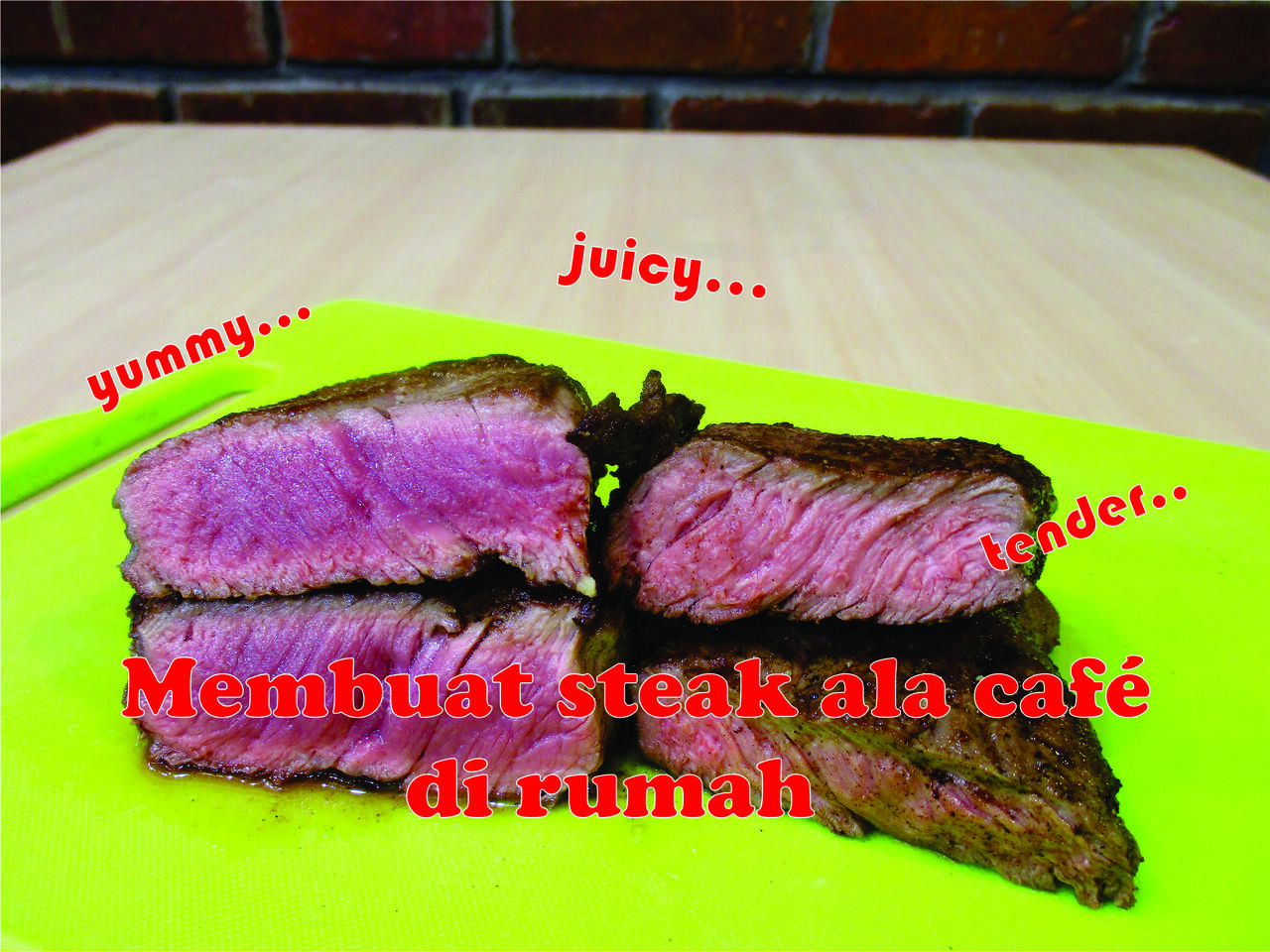 makan sama gebetan, bikin steak sendiri biar lebih romantis gan.
