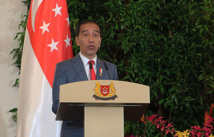 Jokowi teken aturan wajib bahasa Indonesia di semua lini