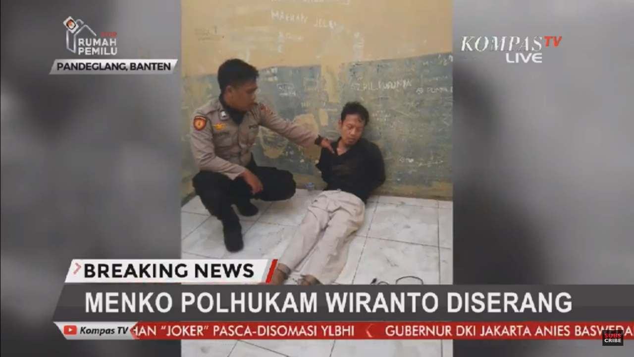 Wiranto Diserang di Pandeglang, Pelaku Berpisau Diduga Terpapar ISIS