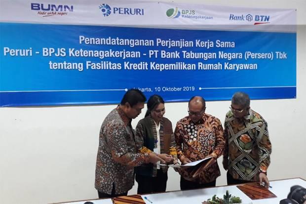 Pegawai Peruri Dapat Fasilitas KPR dari BTN dan BPJSTK