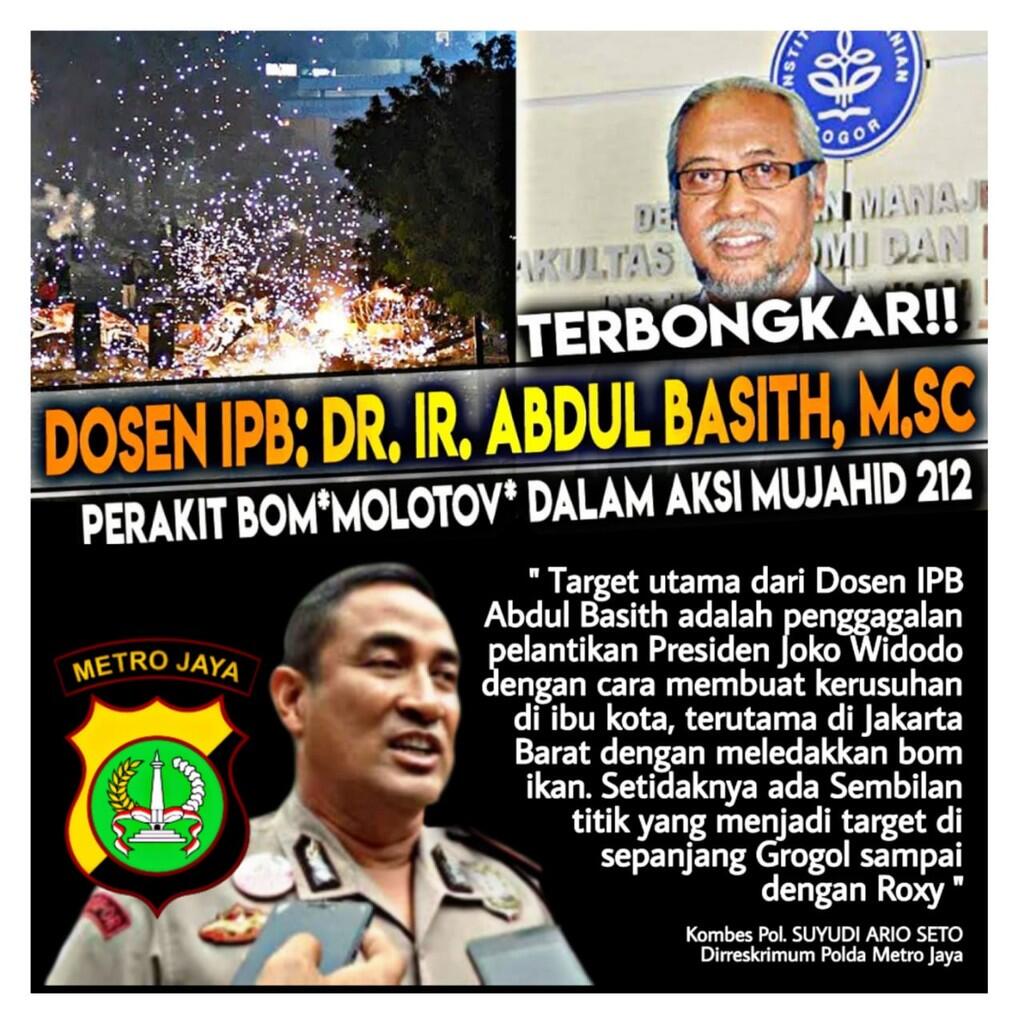 Ingin Gagalkan Pelantikan, Inilah Motif Dosen IPB Rencanakan Peledakan