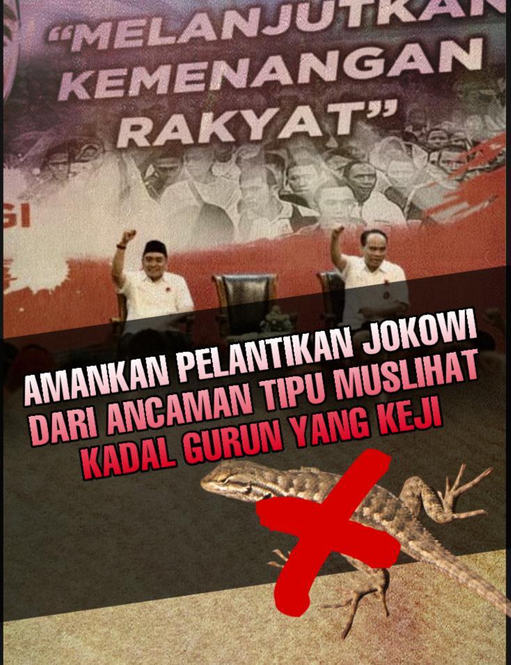 Ada Ancaman dari Kadal Gurun, Mari Kawal Pelantikan Presiden Terpilih