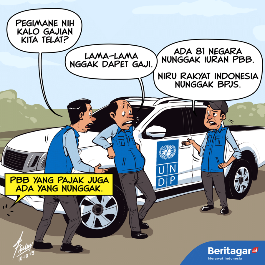 Kartun: PBB tekor, pada malas setor, gajian bakal molor