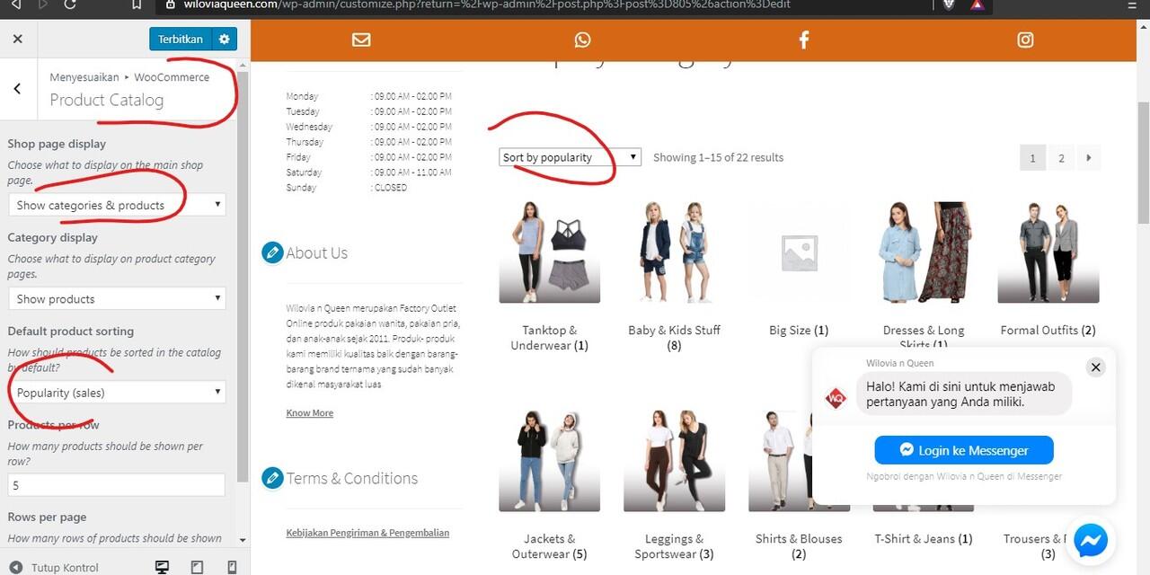 3 pilihan atribut template Full Width, Homepage & Default untuk Halaman Wordpress