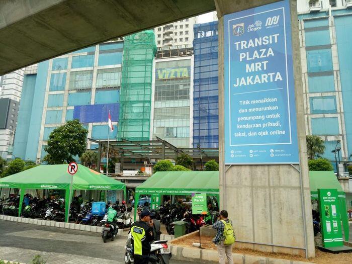 Akhirnya Ojol Punya Tempat Ngetem Rapi di Stasiun MRT