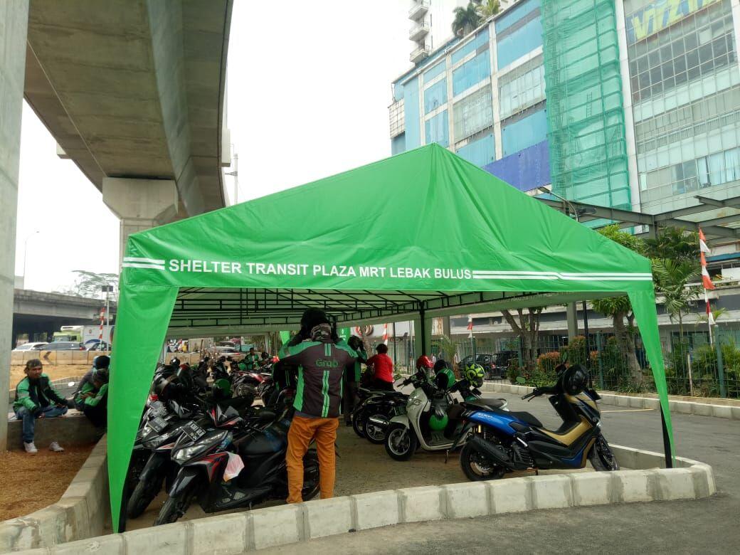 Akhirnya Ojol Punya Tempat Ngetem Rapi di Stasiun MRT