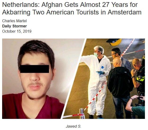 Tikam 2 Turis Amerika di Amsterdam, Pria Afghanistan Dibui 26 Tahun