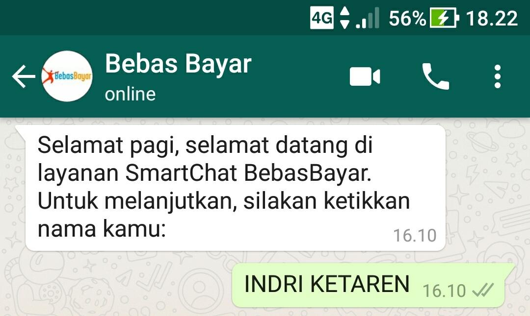 Transaksi BebasBayar Di Aplikasi WhatsApp Via Android, Mau Tahu Caranya?