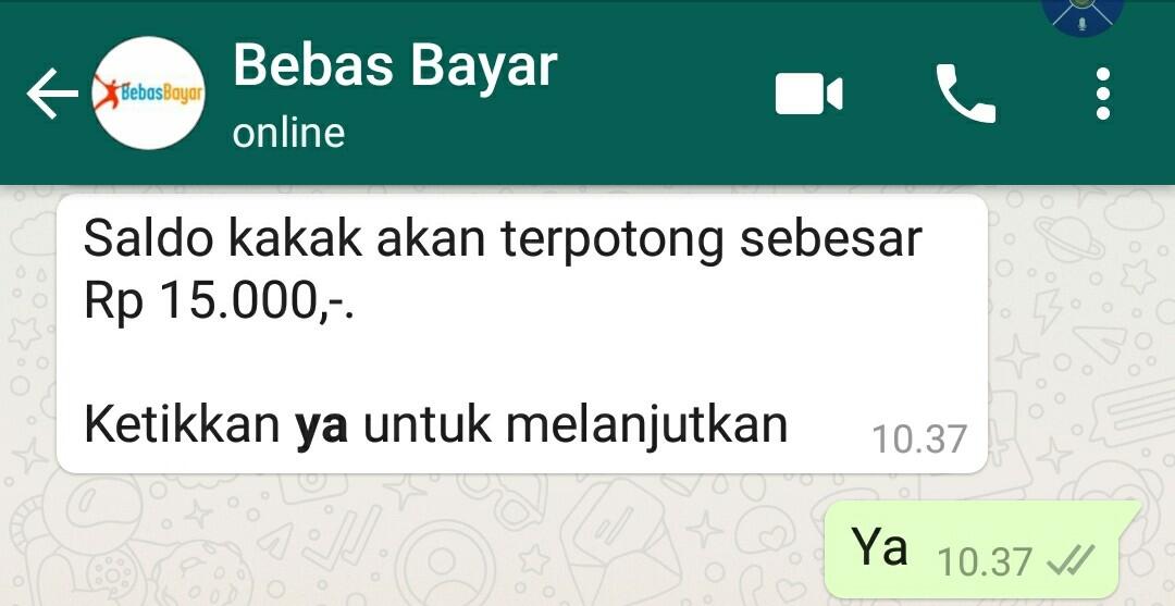 Transaksi BebasBayar Di Aplikasi WhatsApp Via Android, Mau Tahu Caranya?