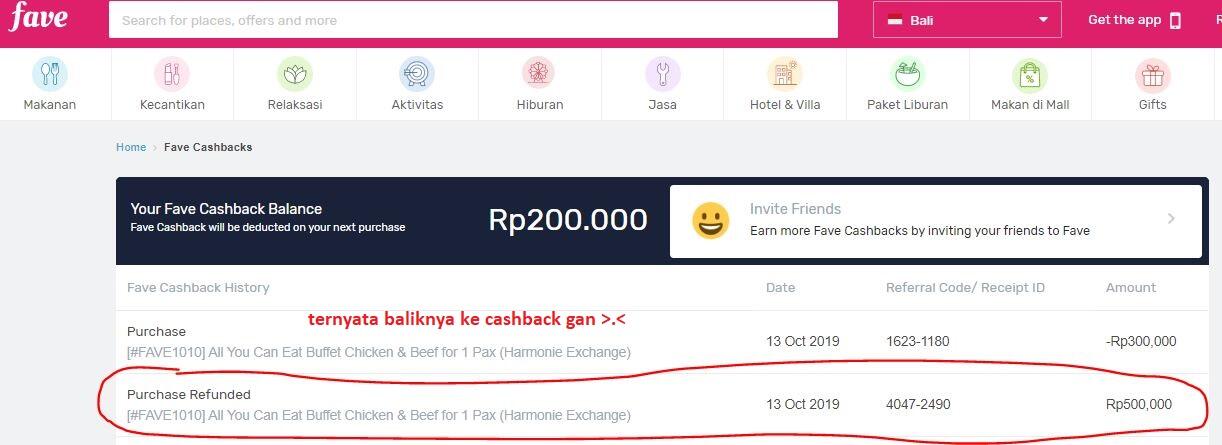 Hati-hati kalau mau refund di MyFave Indonesia