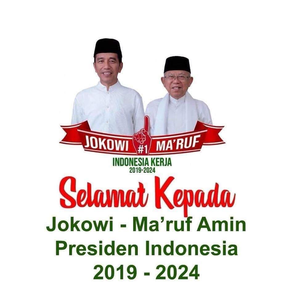Doa dan harapanku kepada bapak Jokowi-Ma'ruf!