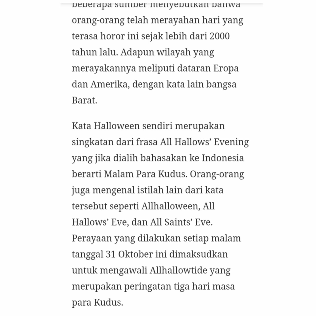 Halloween Ala Artis Dunia