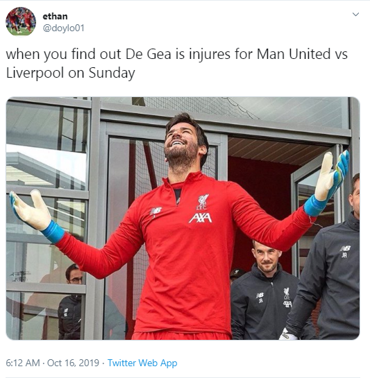 De Gea Cedera, Malah Dibikin Meme oleh Warga Twitter