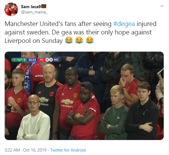 De Gea Cedera, Malah Dibikin Meme oleh Warga Twitter