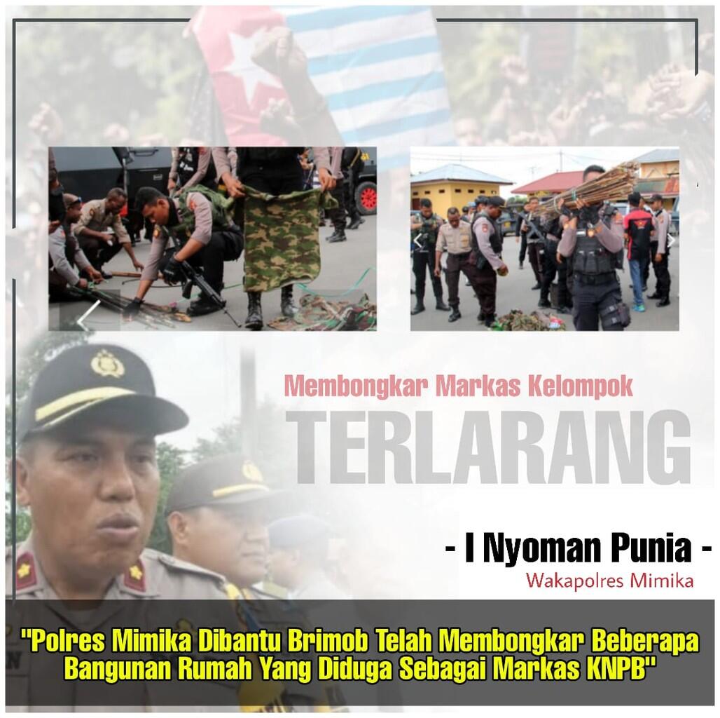 Tegas, Aparat Keamanan Bongkar Markas Kelompok Separatis KNPB di Mimika
