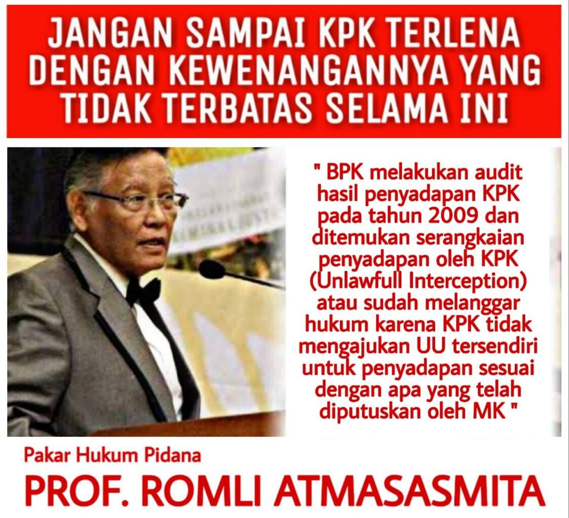 Alasan Revisi, Penyadapan KPK Liar dan Melanggar Hukum