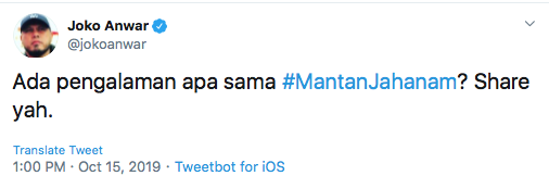 Inilah #MantanJahanam Versi Warga Twitter, Gimana Kalo Kamu?
