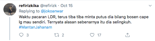 Inilah #MantanJahanam Versi Warga Twitter, Gimana Kalo Kamu?