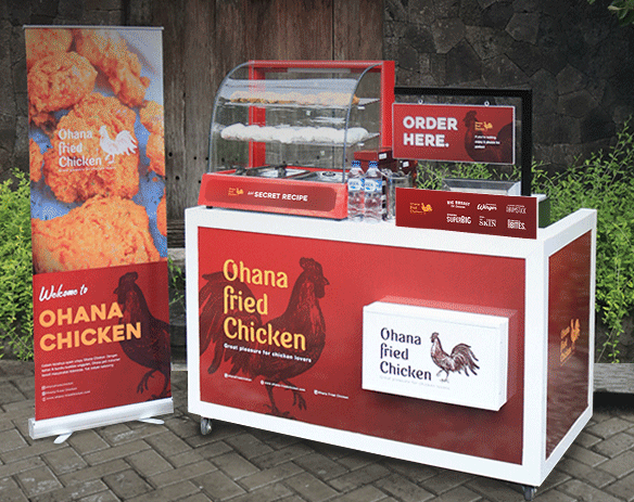 Dibutuhkan Penjaga Booth Ohana Fried chicken untuk kerjasama jualan