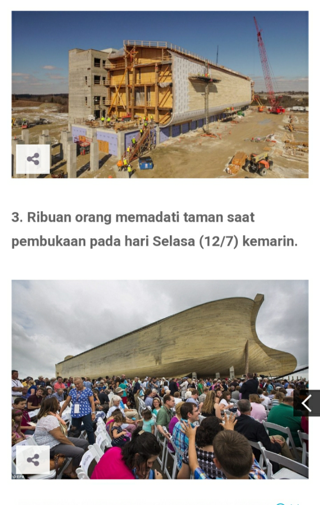 Pria Ini Menghabiskan Banyak Uang Untuk Sebuah Replika Kapal Nabi Nuh, Benarkah?