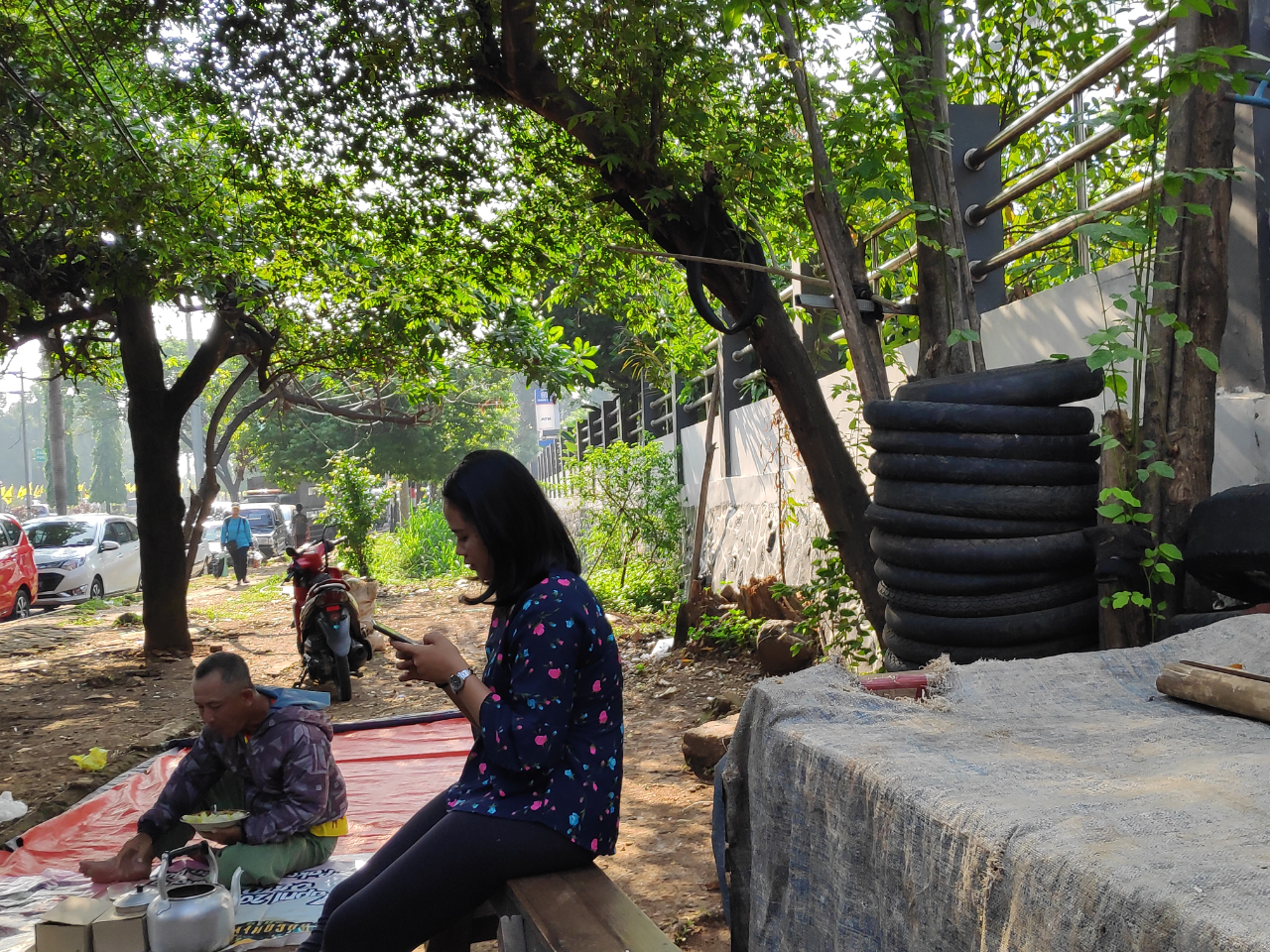 Penjual Nasi Uduk Bening Di Cibinong