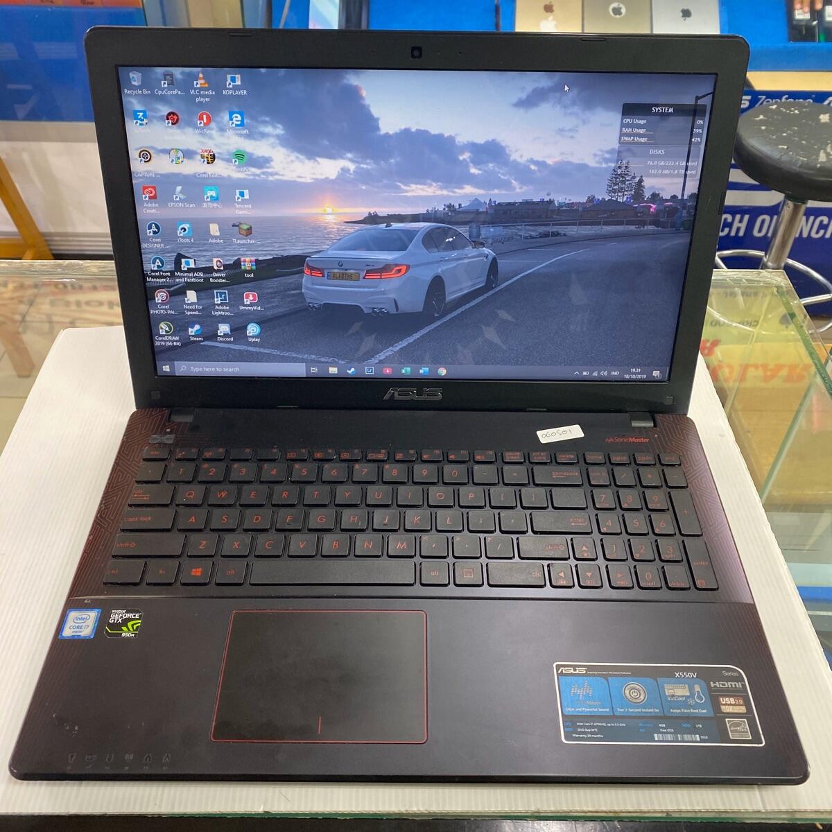 Terjual Asus Gaming Notebook X550V Spek Update Core i7 SSD