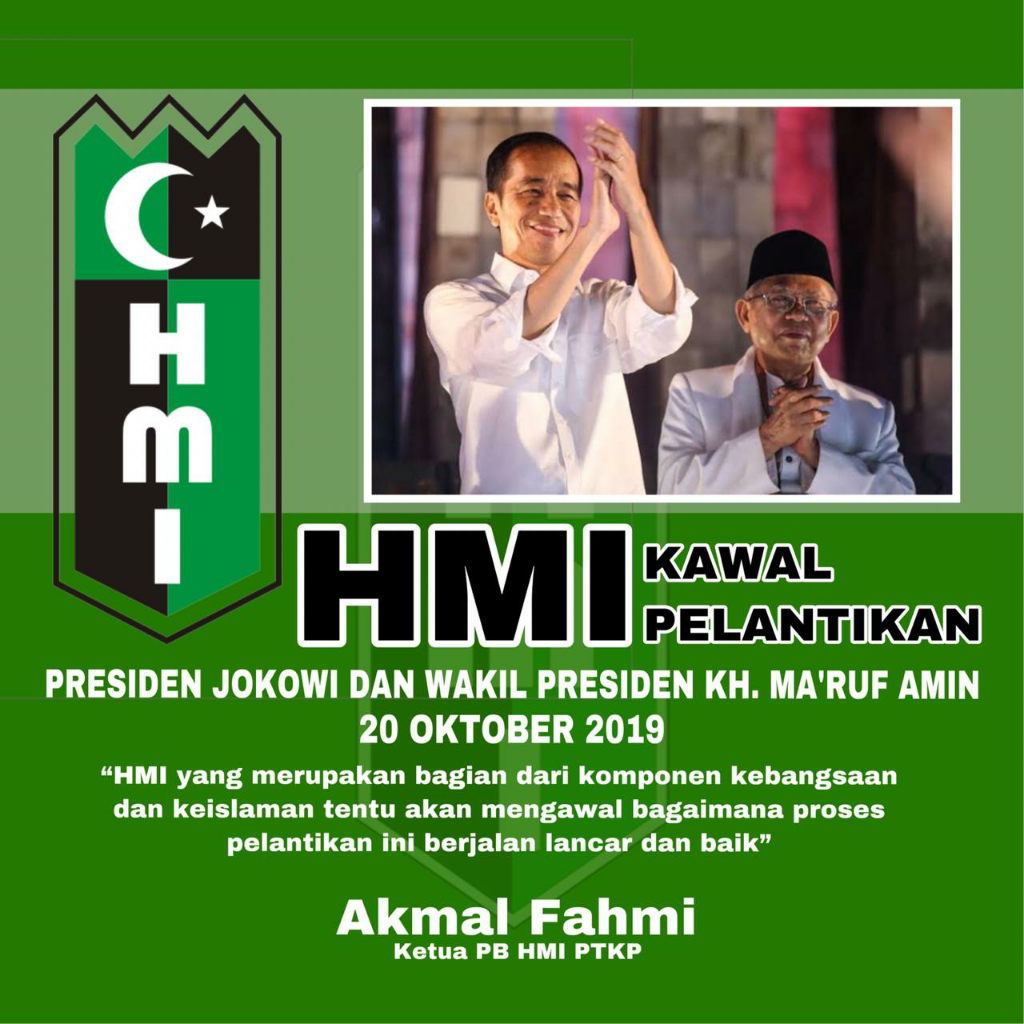 Cerdas, HMI Kawal Pelantikan Presiden dan Wakil Presiden RI Berjalan Aman dan Lancar