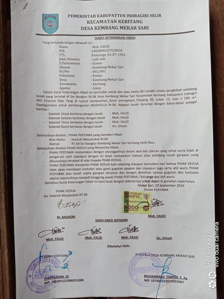 [Bantu Share] Bantu Lanjutkan Pembangunan Mushola Di Daerah Pelosok RIAU