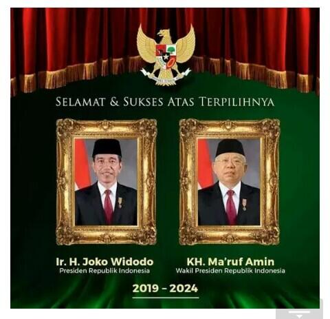 Jokowi-Ma'ruf: Selamat Bekerja, Pak!