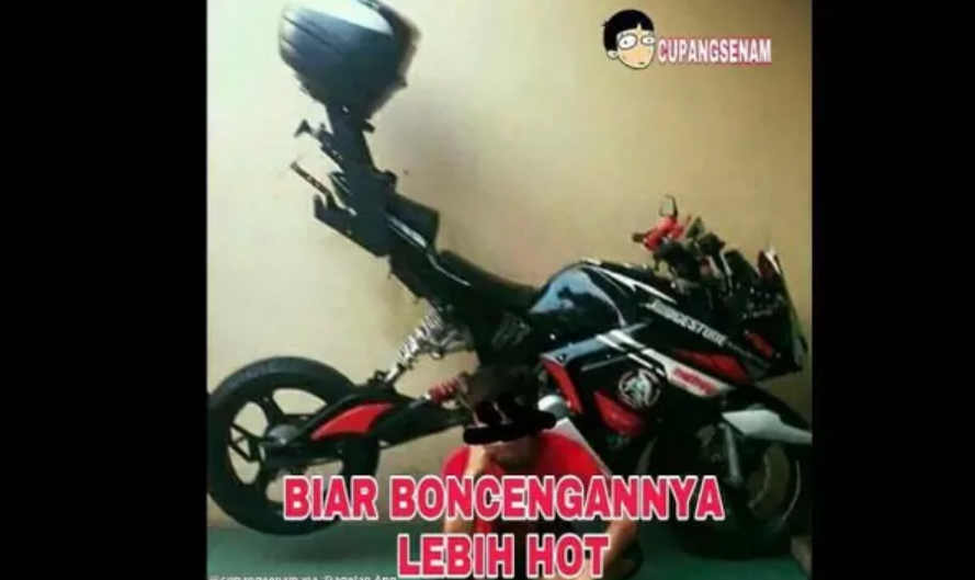 Desain Modifikasi Motor ini Bikin Geleng – geleng Kepala dan Auto Kena Tilang