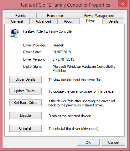 masalah Network Adapter