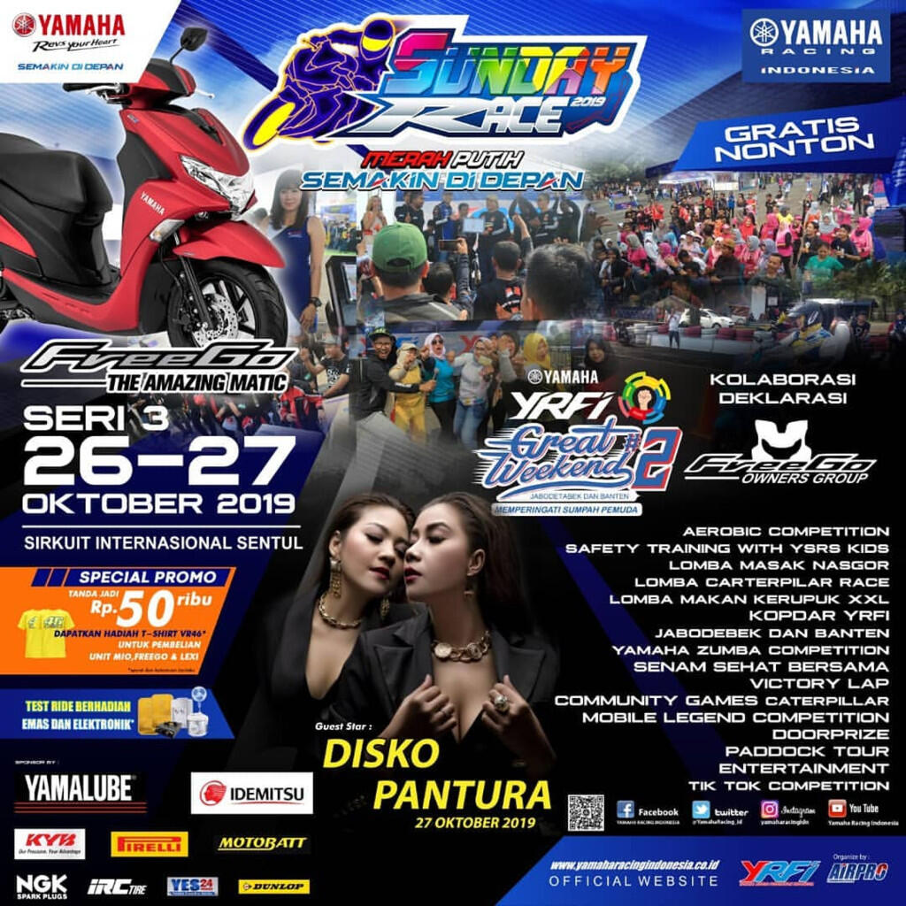 &#91;Invitation&#93; R15er &amp; Rock Goes To Yamaha Sunday Race (YSR) Putaran Ke-3 2019