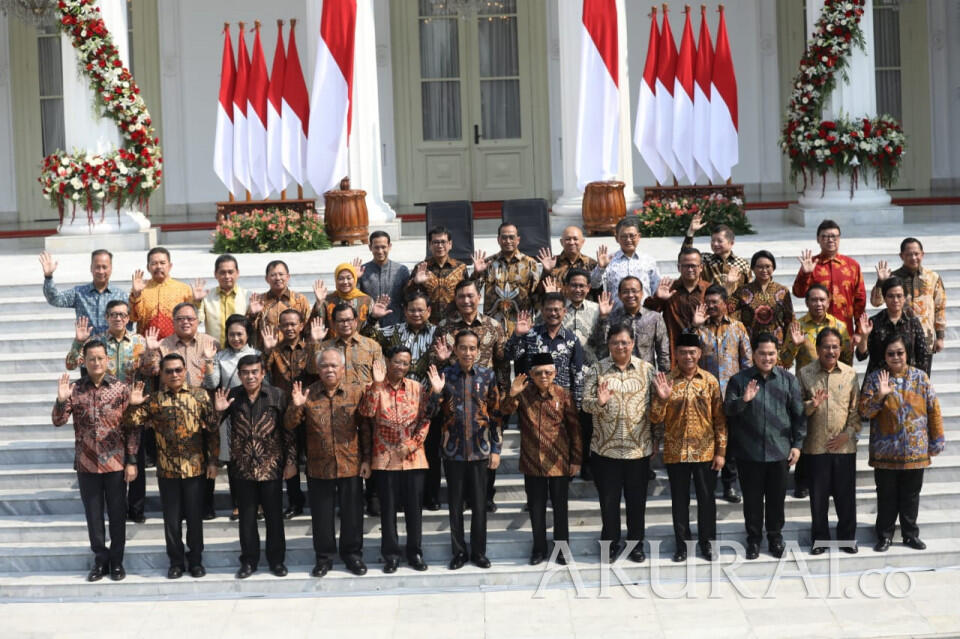 Ini Susunan Kabinet Jokowi-Ma'ruf Periode 2019-2024