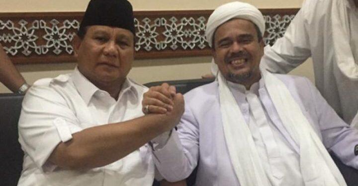 PA 212 Meminta Prabowo Subianto untuk memulangkan Habib Rizieq
