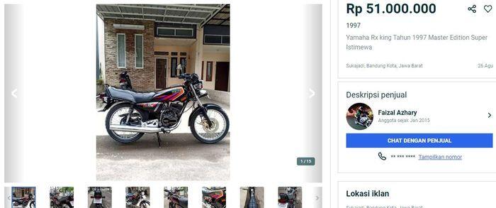Daftar Harga Yamaha RX King Bekas Sesuai Jenisnya, Dari 5 Juta Sampai 75 Jutaan