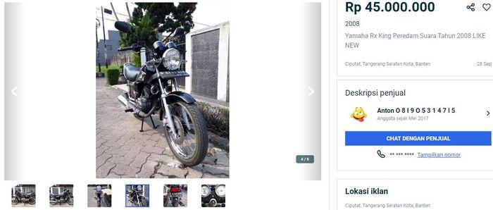 Daftar Harga Yamaha RX King Bekas Sesuai Jenisnya, Dari 5 Juta Sampai 75 Jutaan