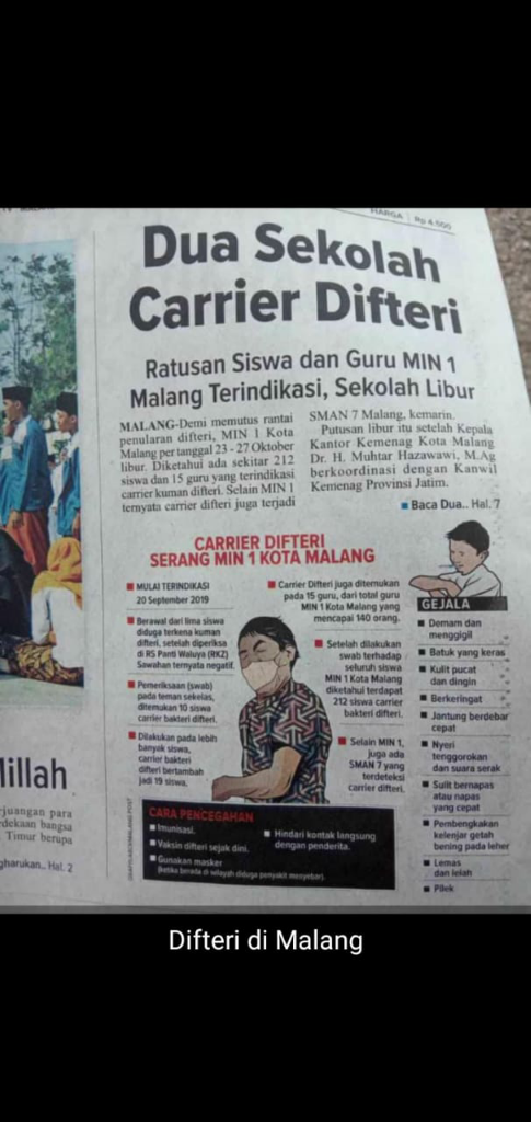 Waspada Difteri, Bisa Mematikan!