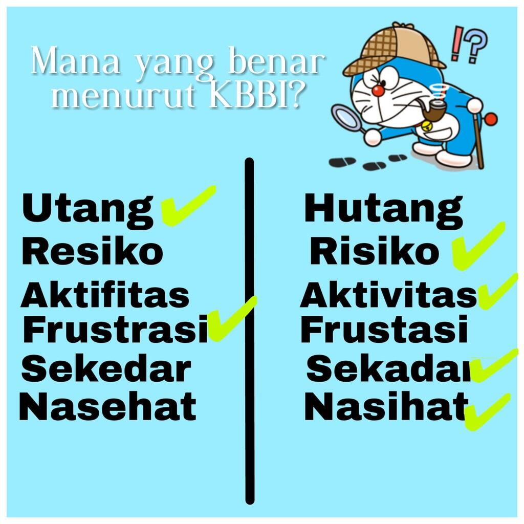 Uji Pengetahuan Bahasa Indonesia, Mana yang Benar Menurut KBBI? Bagian 1