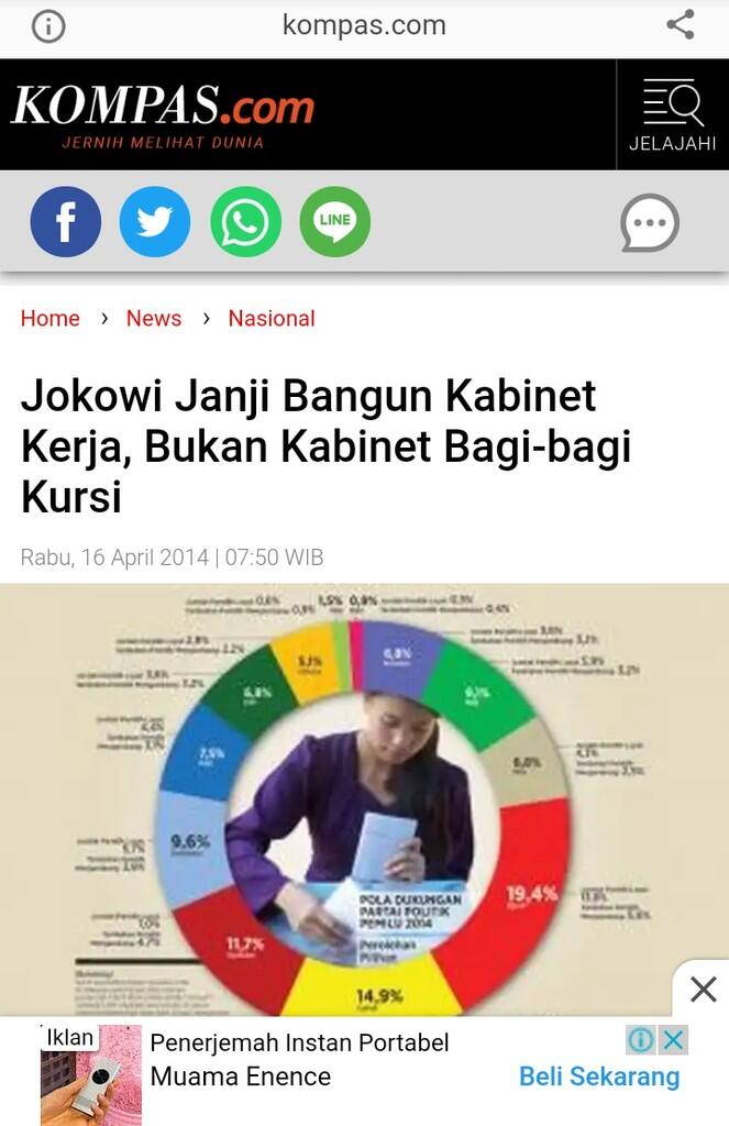 Jokowi Minta Maaf Ada yang Tak Dapat Kursi Menteri