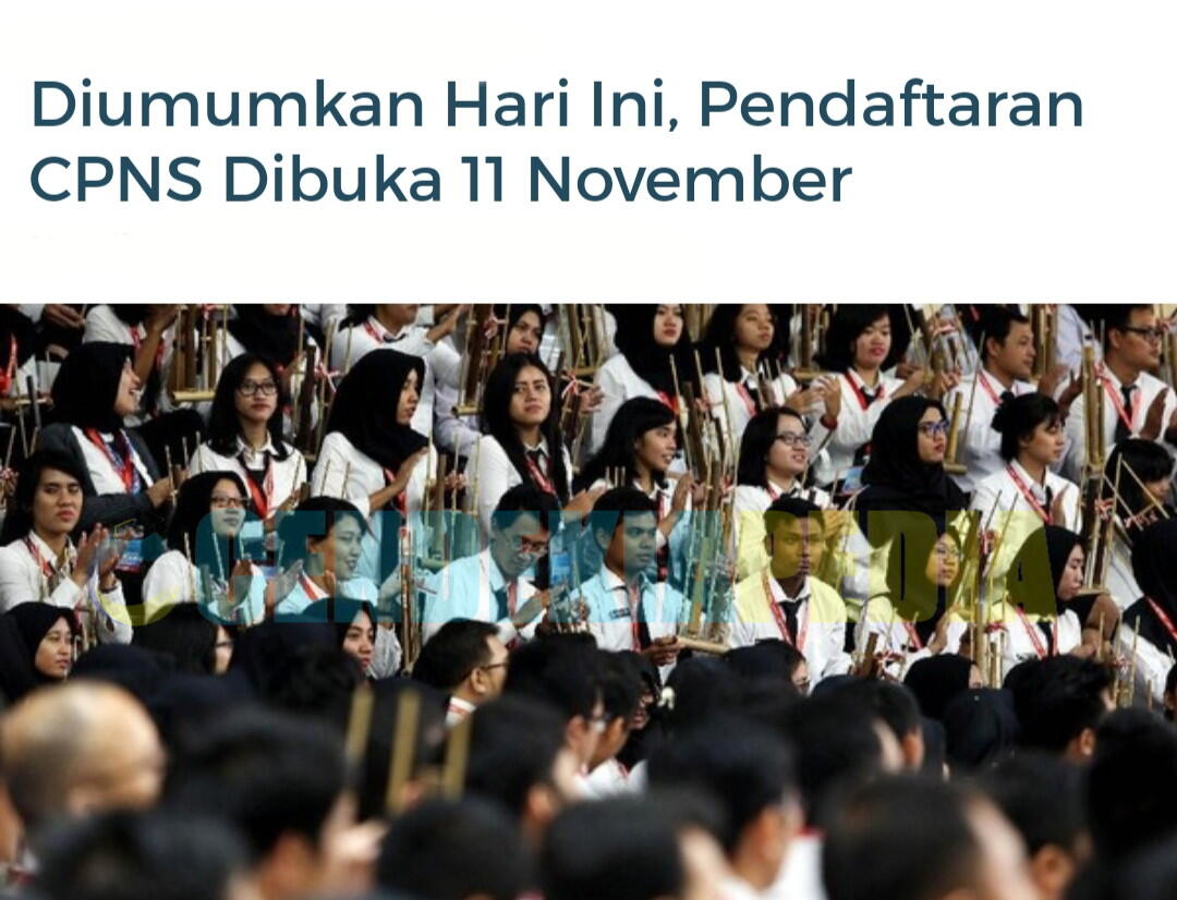 CPNS 2019 Terungkap Tanggal 11 11 19, Pelajari Soal Ini Lengkap Pembahasan Gan