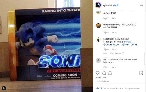 Karakter Sonic The Hedgehog MOVIE Terbaru Bocor, Udah Mirip Video Gamenya Belum Gan??