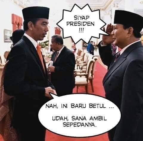 Prabowo Hormat 'Siap Presiden'