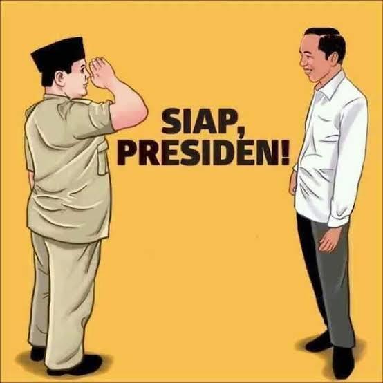 Prabowo Hormat 'Siap Presiden'