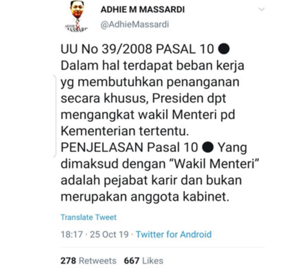 Pengangkatan Wamen Dituding Tidak Sah, Fahri Sanjung Respons Mahfud MD